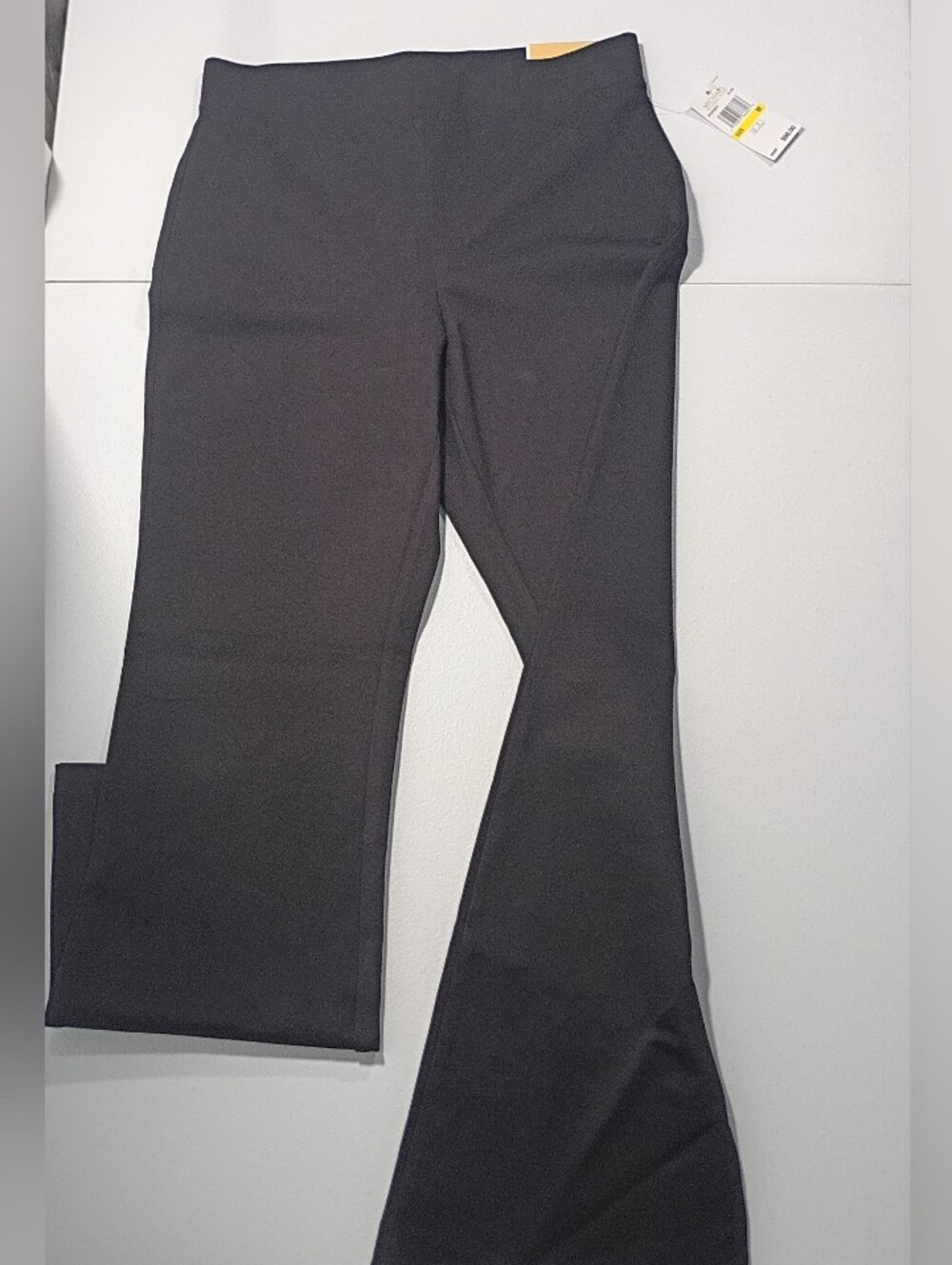 Nwt Women Michael Kors Black Flared Bottom Pants Sz M